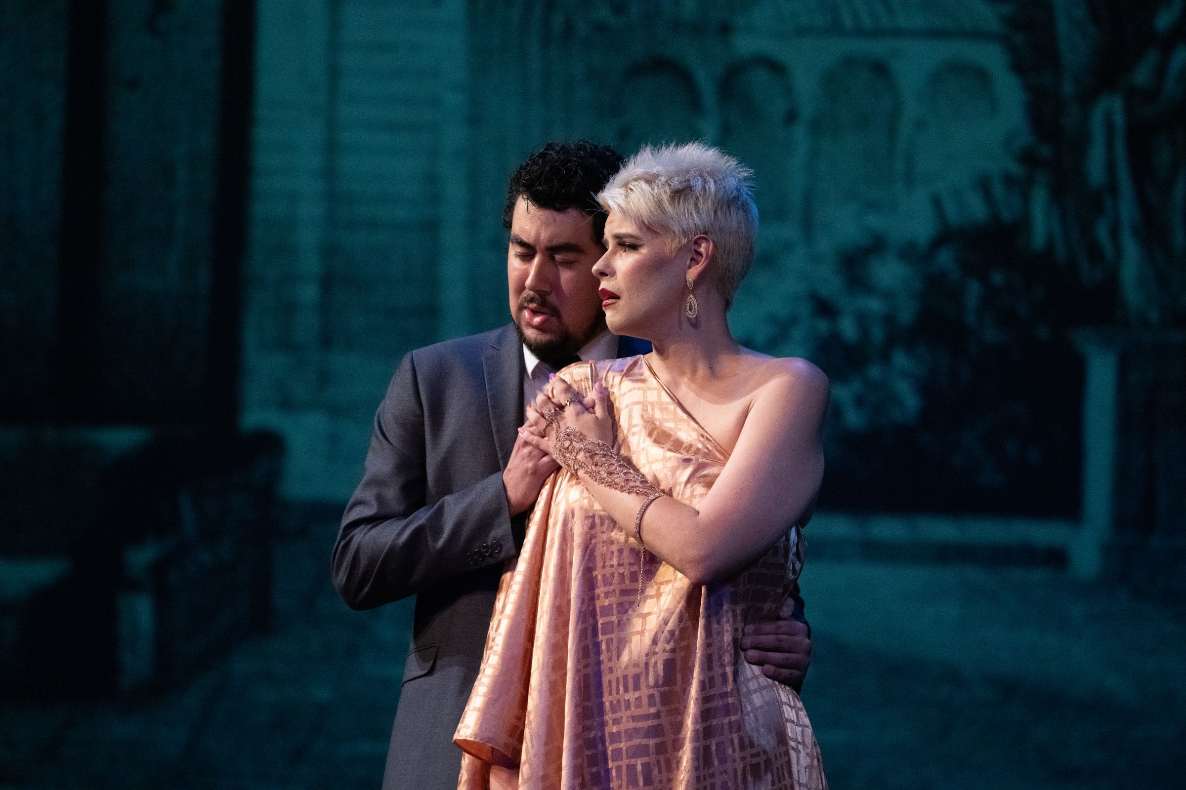Ricardo José Rivera (Severo) and Chelsea Lehnea (Paolina) © Steven Pisano