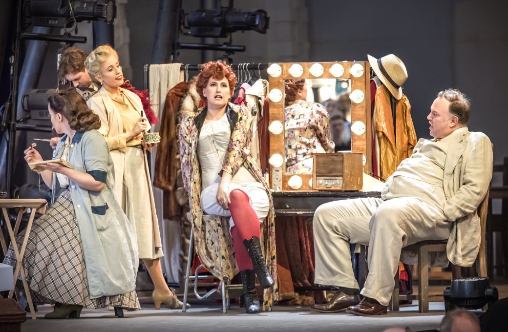 Elizabeth Karani (Musetta) and Henry Grant Kerswell (Alcindoro) &copy; Craig Fuller