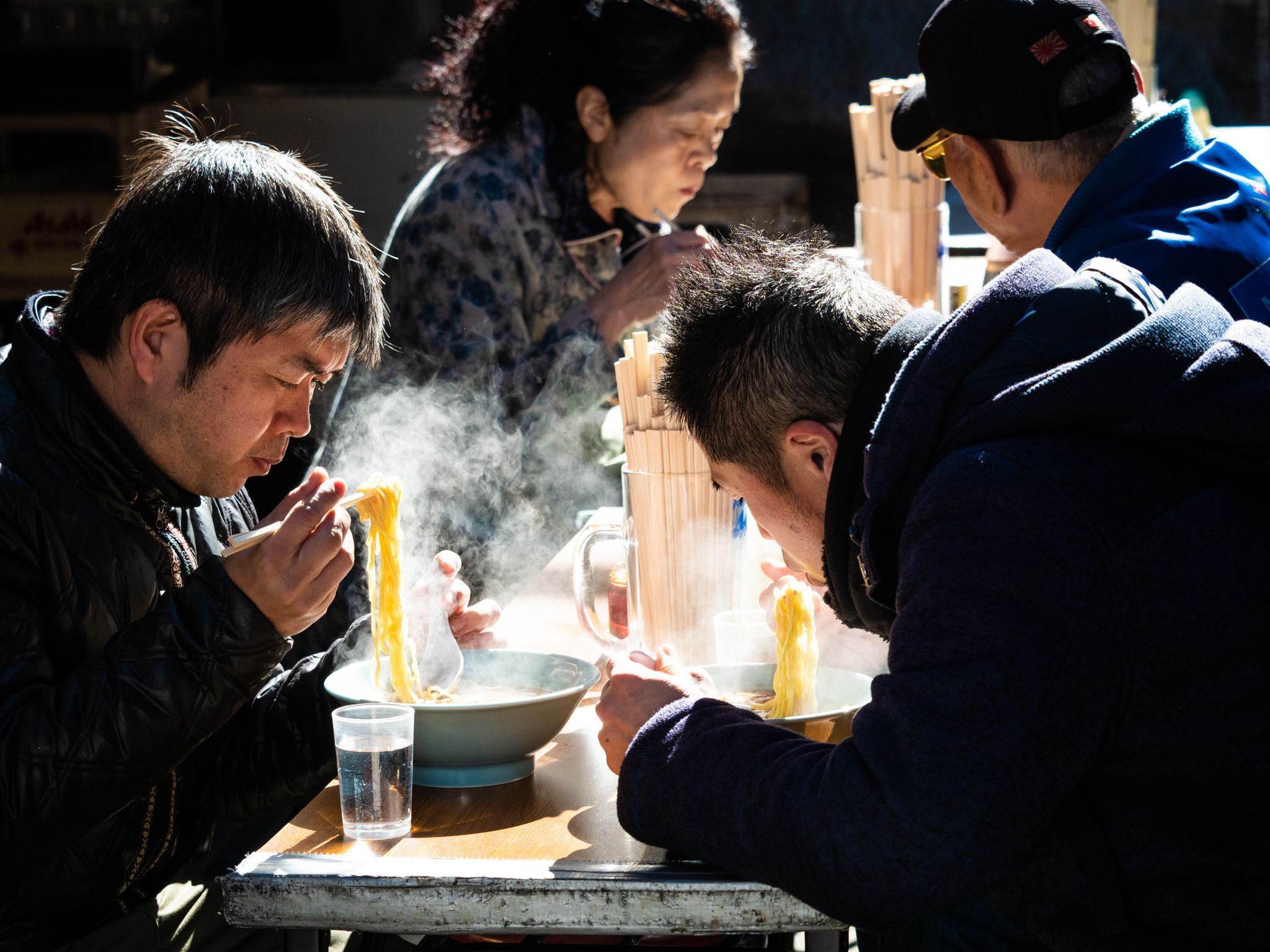 Steaming noodles in Ueno &copy; Marc Dalmuder | Flickr