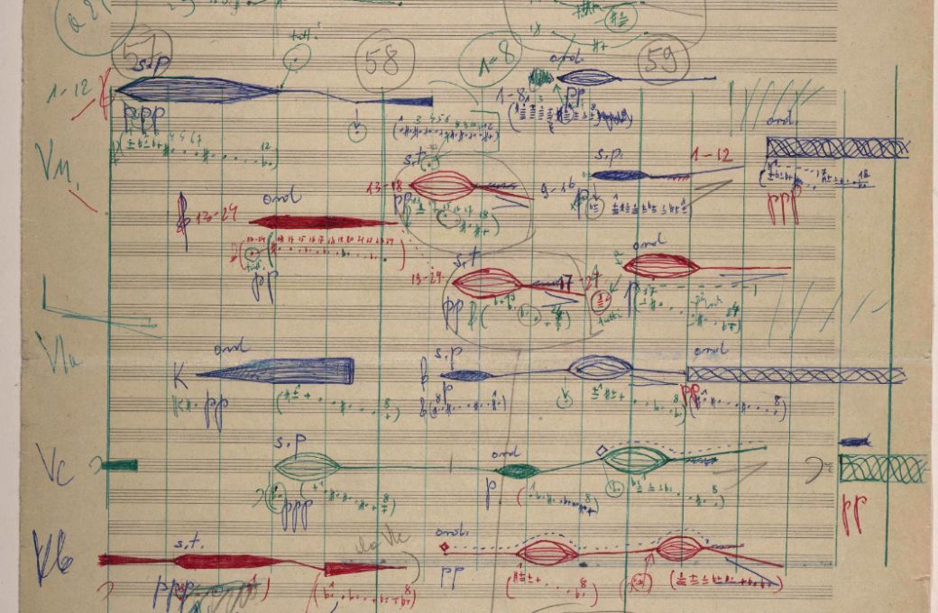 Sketch for Penderecki&rsquo;s <i>Polymorphia</i> (1961) &copy; Library of Congress