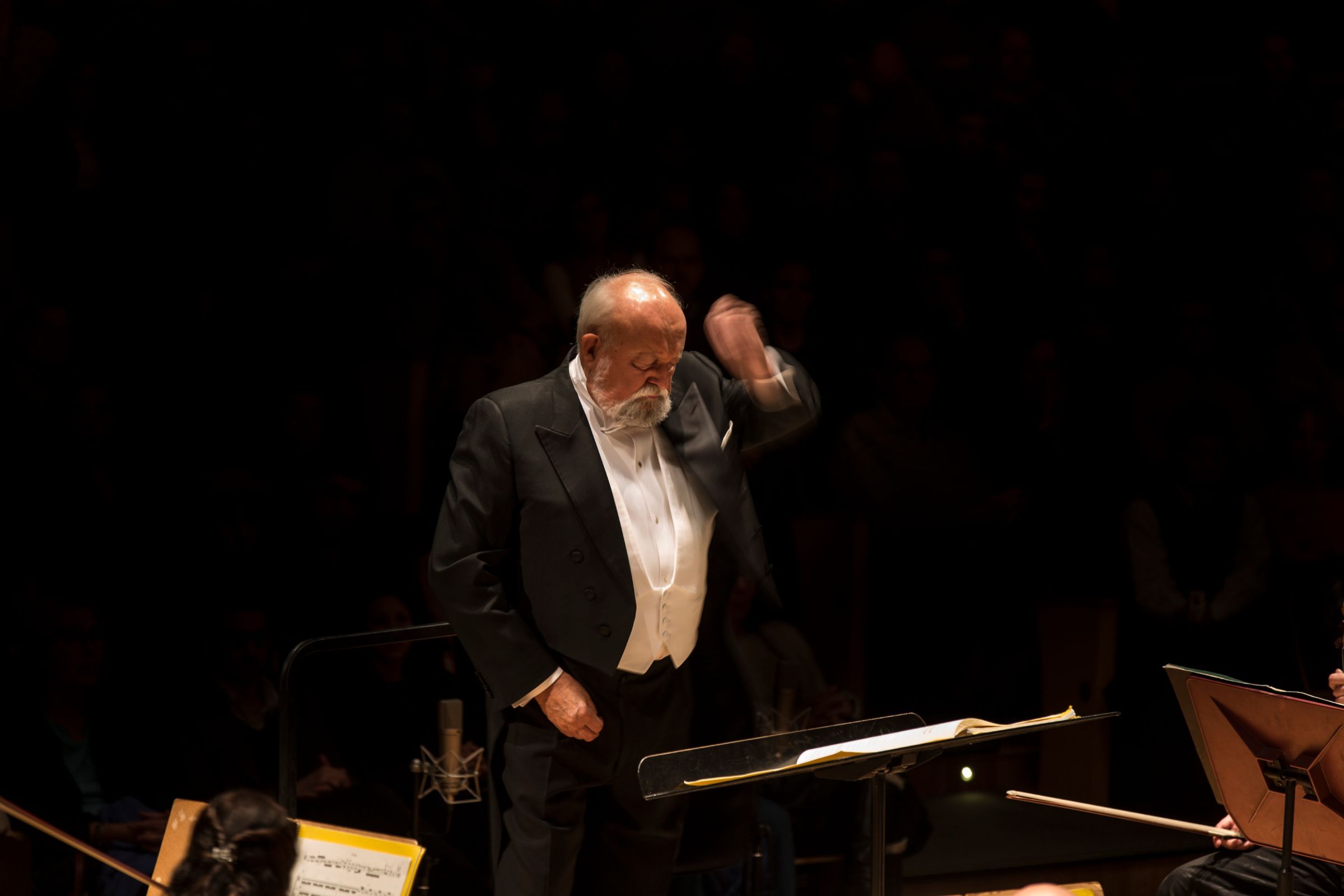 Penderecki conducts &copy; Romina Santarelli