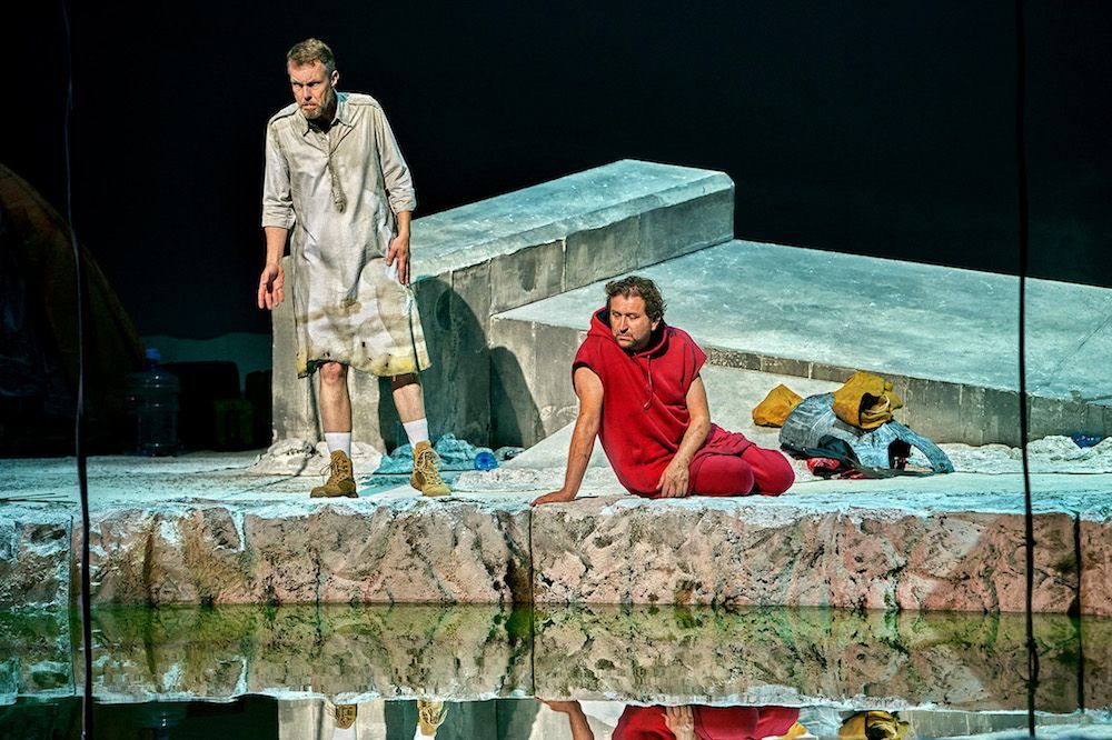 Georg Zeppenfeld (Gurnemanz) und Andreas Schager (Parsifal) © Enrico Nawrath