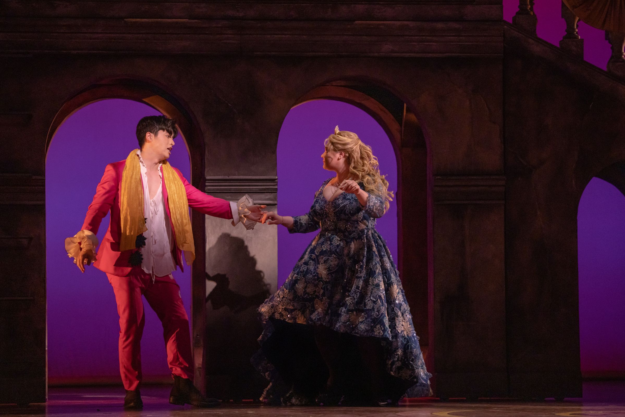 Duke Kim (Roméo) and Magdalena Kuźma (Juliette) &copy; Evan Zimmerman | The Glimmerglass Festival