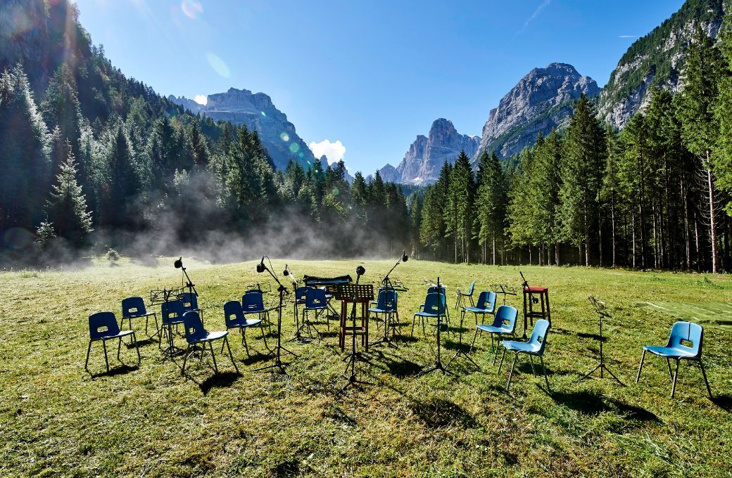 Konzertvorbereitungen in Dolomiti di Brenta © P. Luconi Bisti | Trentino Marketing
