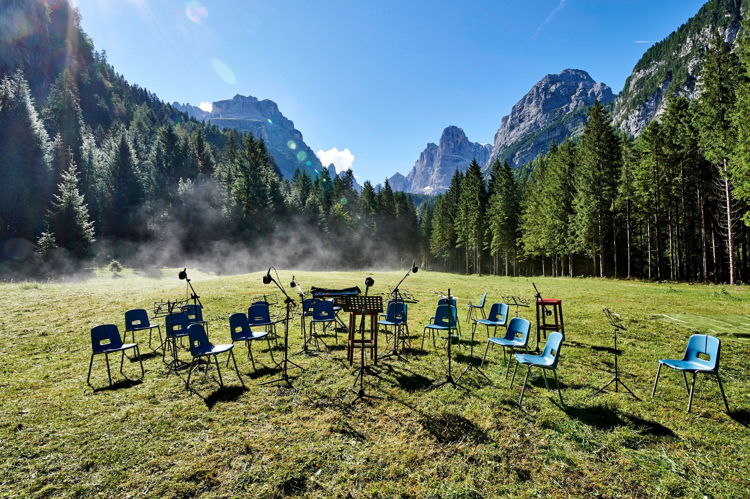 Konzertvorbereitungen in Dolomiti di Brenta © P. Luconi Bisti | Trentino Marketing
