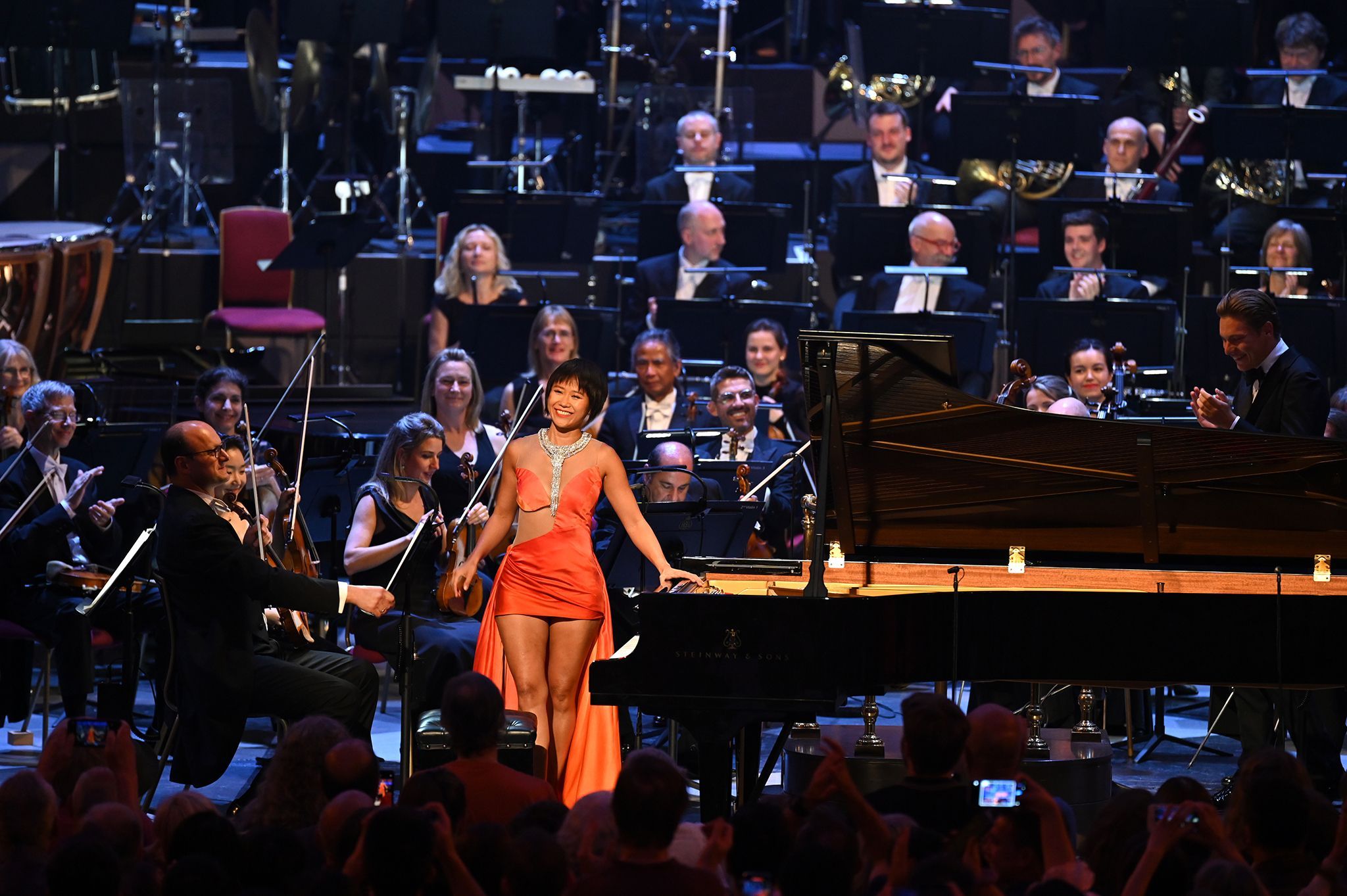 Yuja Wang and the BBC Symphony Orchestra © BBC Proms | Chris Christodoulou