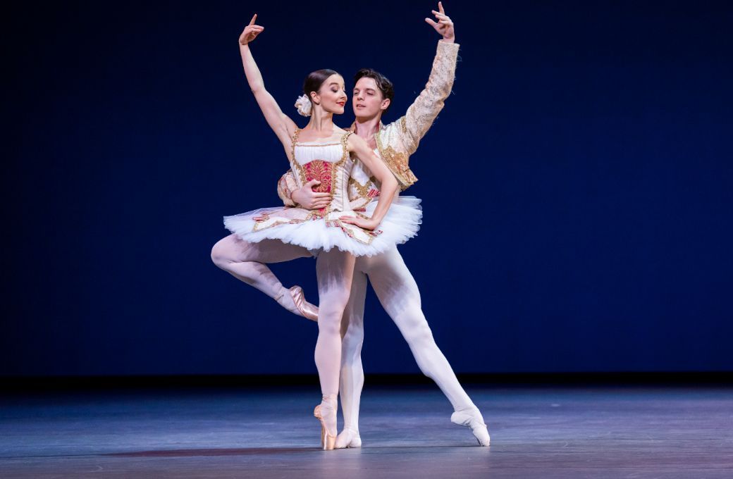 Benedicte Bemet and Joseph Caley in Rudolf Nureyev's (after Petipa) <i>Don Quixote</i> &copy; Tristram Kenton