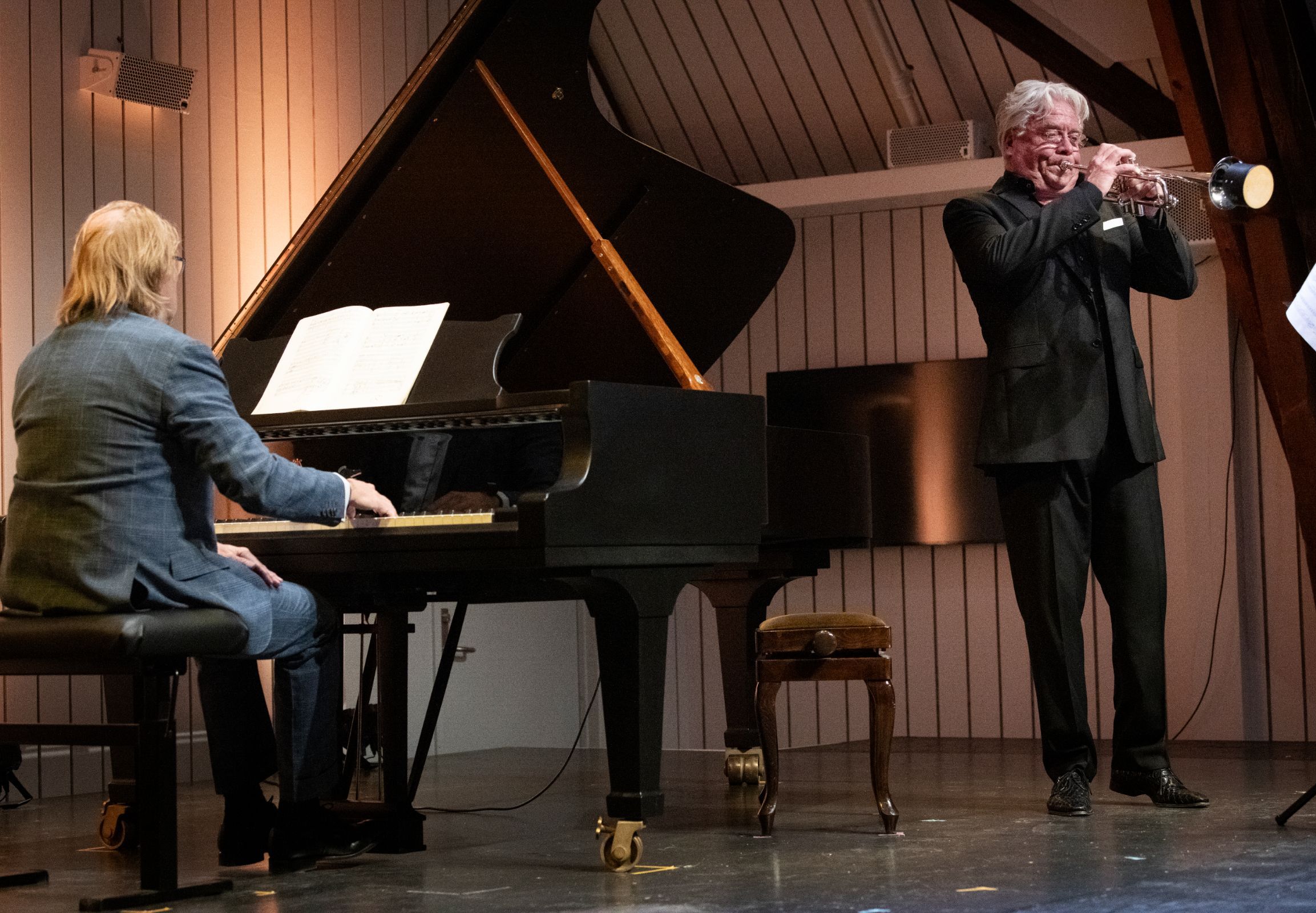 Roland Pöntinen et Håkan Hardenberger © Liv Øvland
