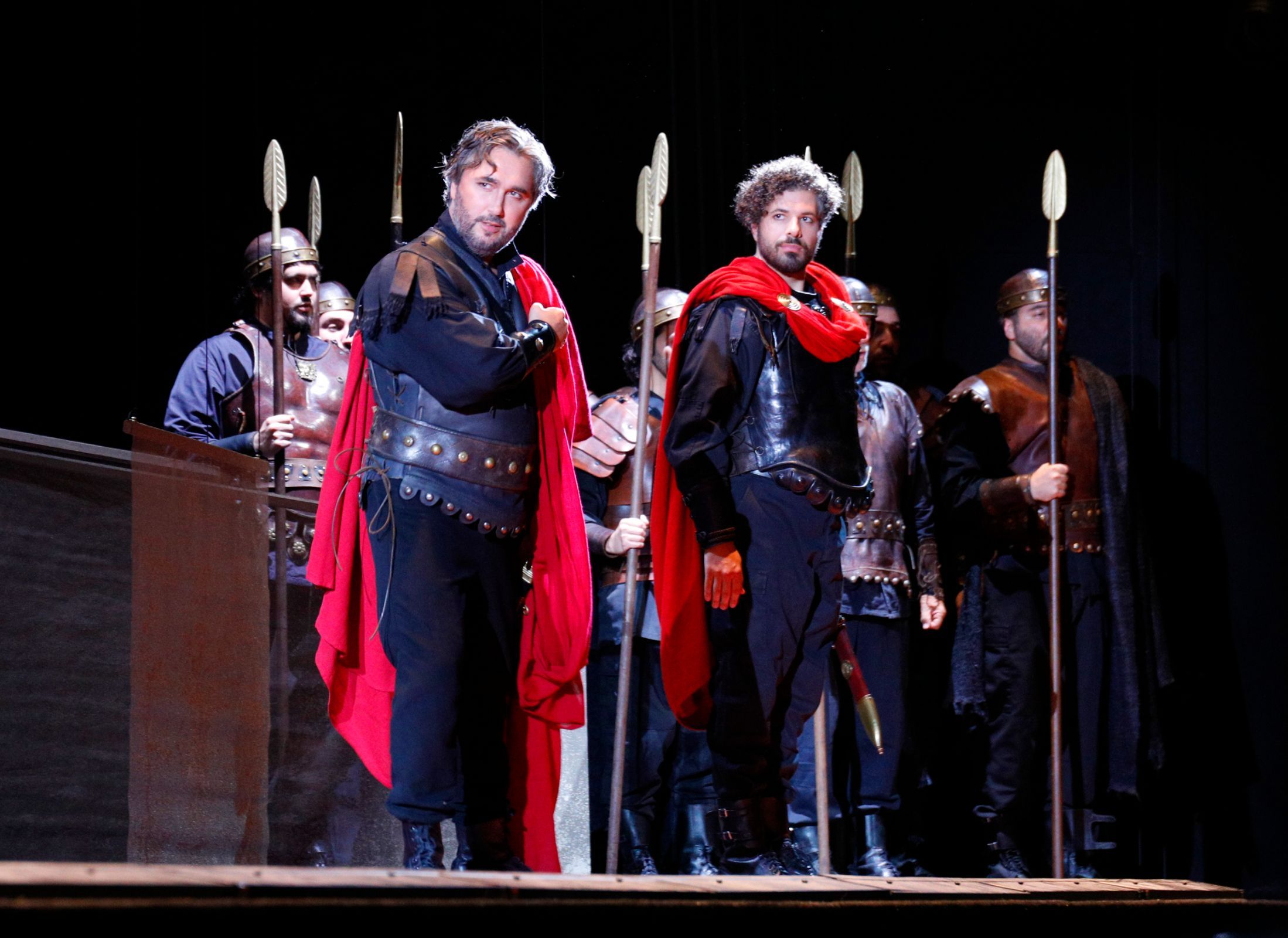 Alexey Tatarintsev (Aureliano), Davide Giangregorio (Licinio) &copy; Rossini Opera Festival | Amati Bacciardi