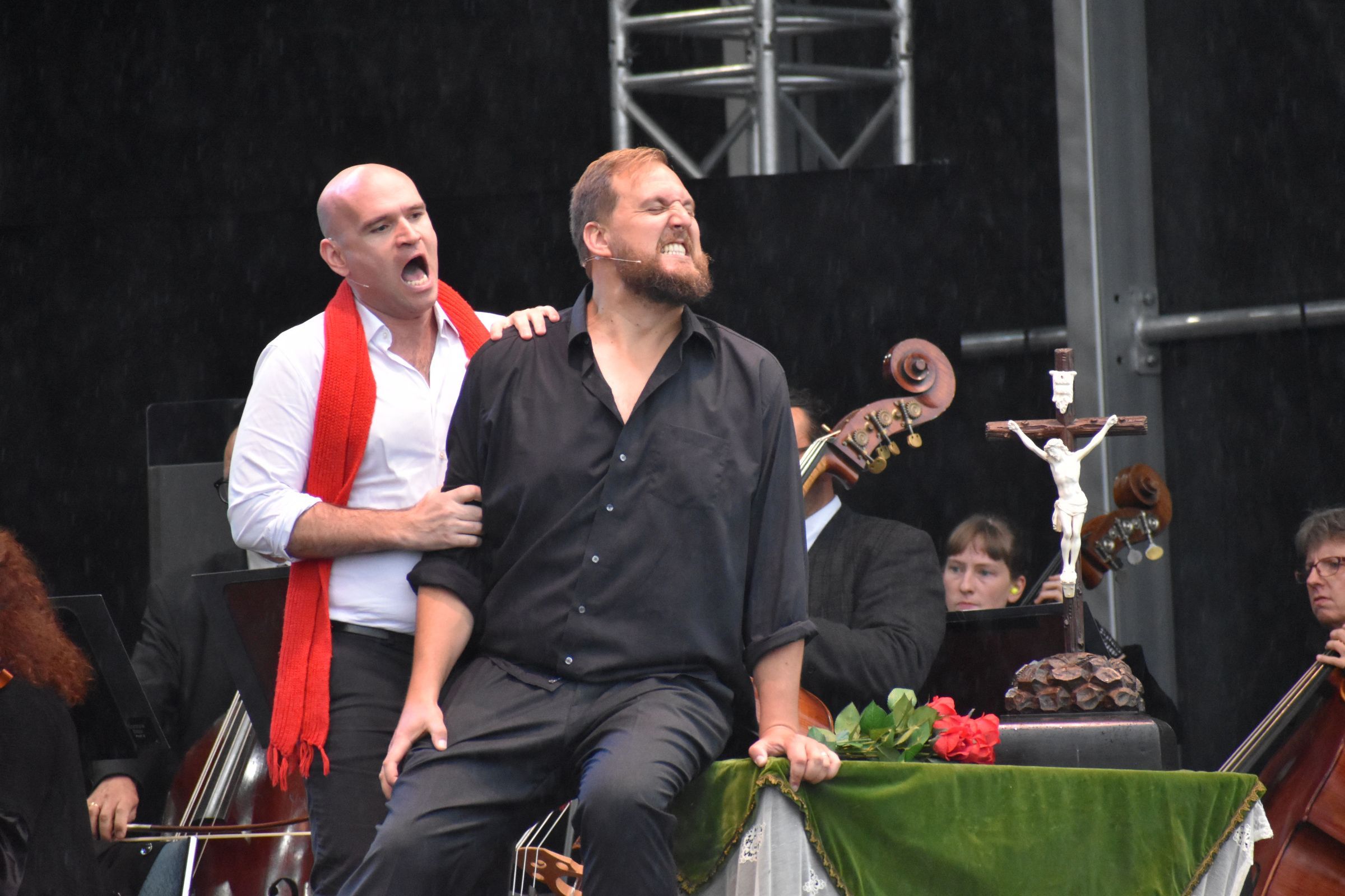 John Lundgren (Scarpia), Michael Fabiano (Cavaradossi) &copy; Gunilla Hovenäs
