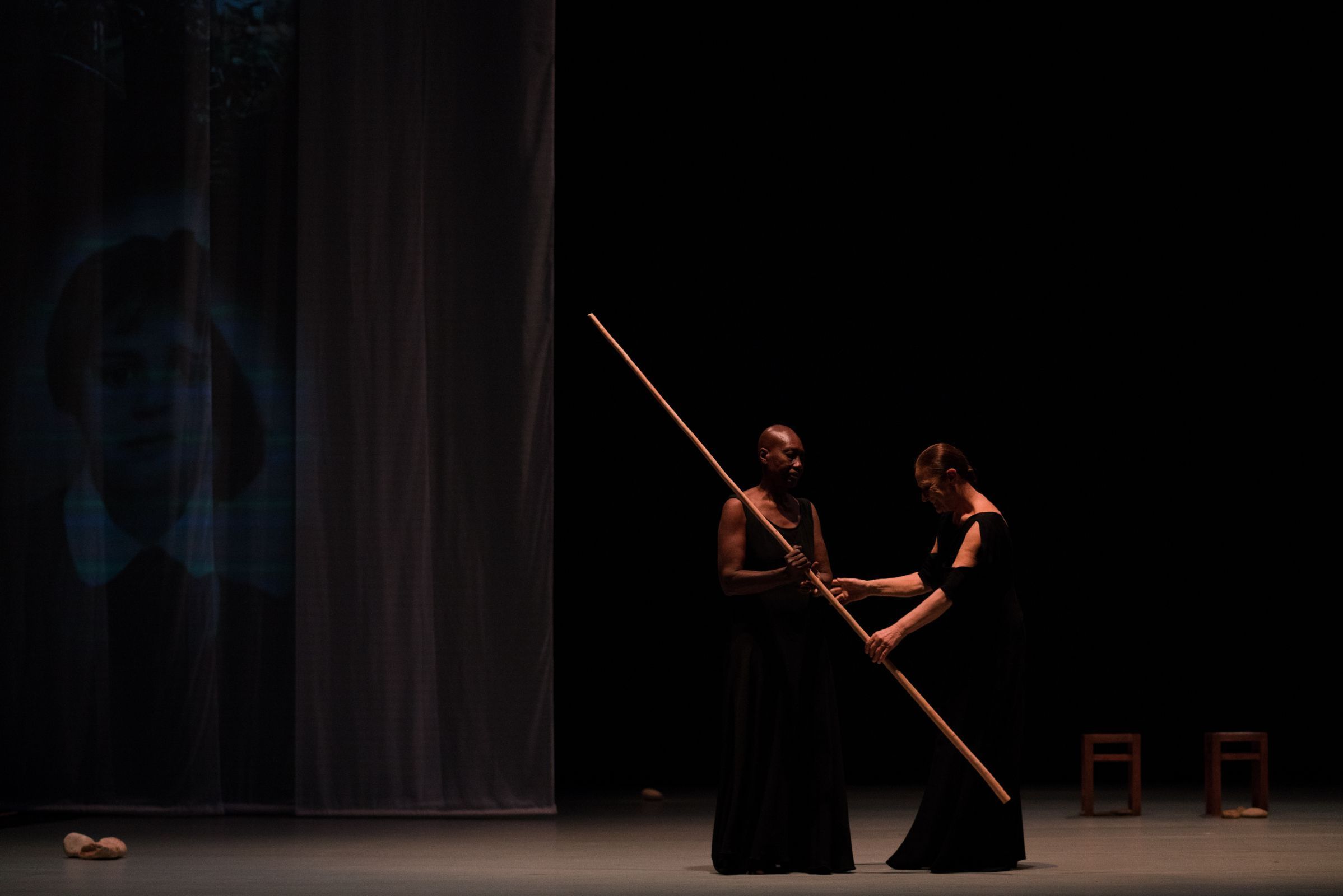 Germaine Acogny and Malou Airaudo in <i>Common Ground(s)</i> © Maarten Vanden Abeele