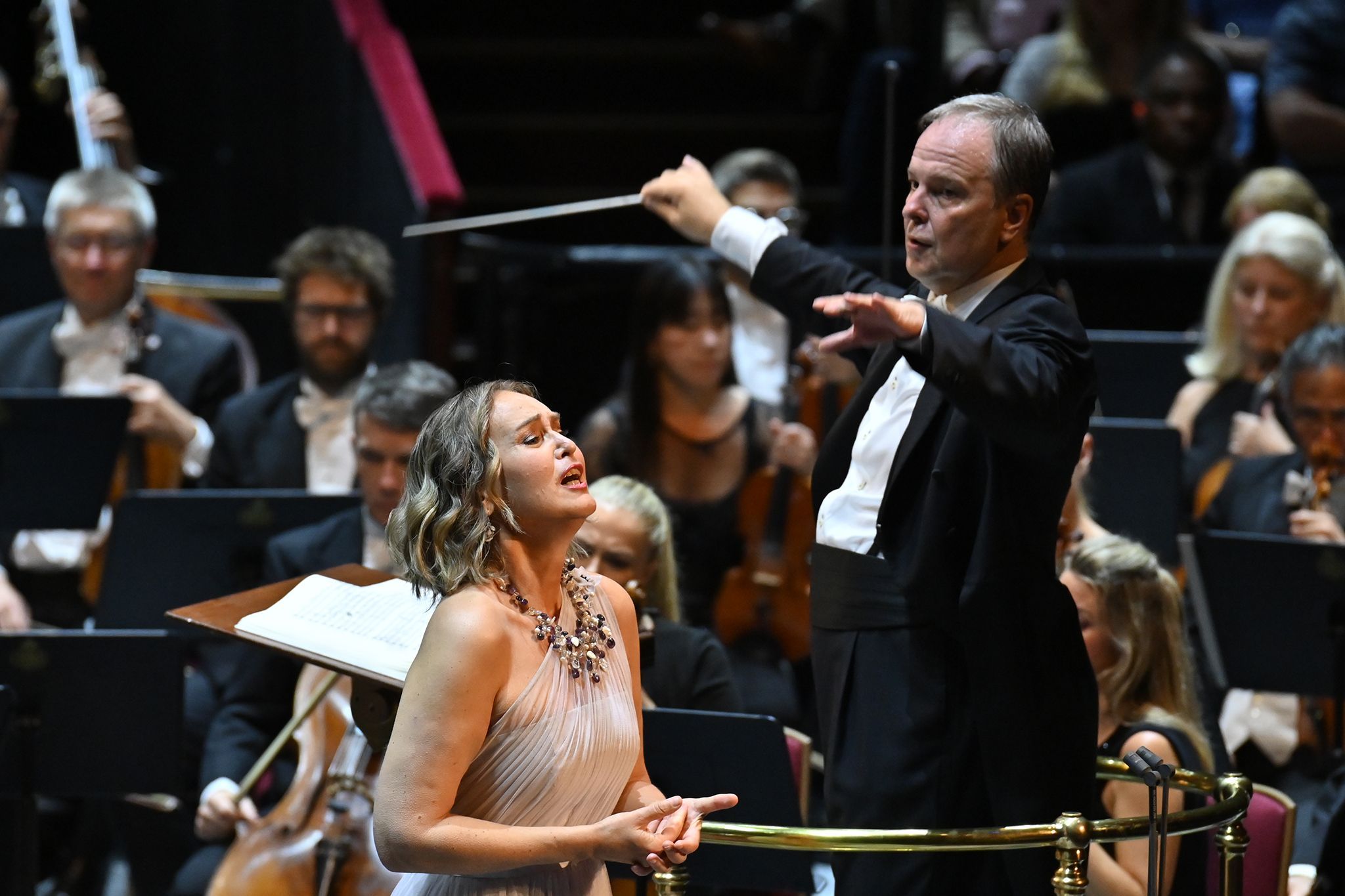 Jenny Carlstedt, Sakari Oramo and the BBCSO © BBC | Chris Christodoulou