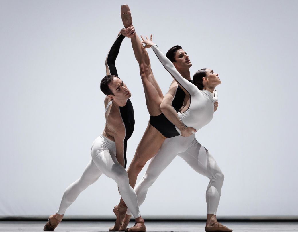 Martina Arduino, Nicola Del Freo, Gabriele Corrado in David Dawson's <i>Anima Animus</i>, La Scala Milan &copy; Yan Revazov