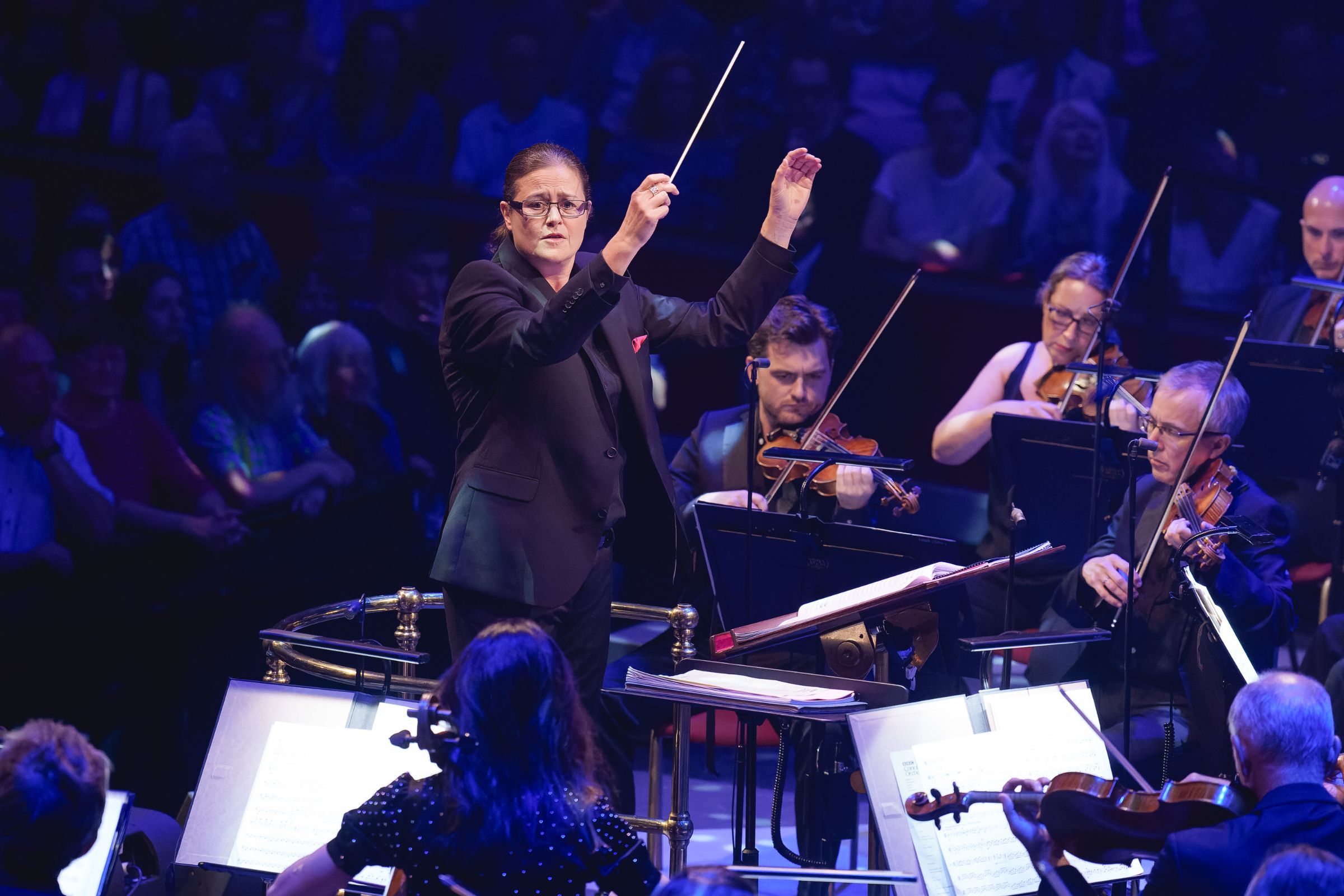 Anna-Maria Helsing conducts the BBC Concert Orchestra &copy; BBC | Andy Paradise