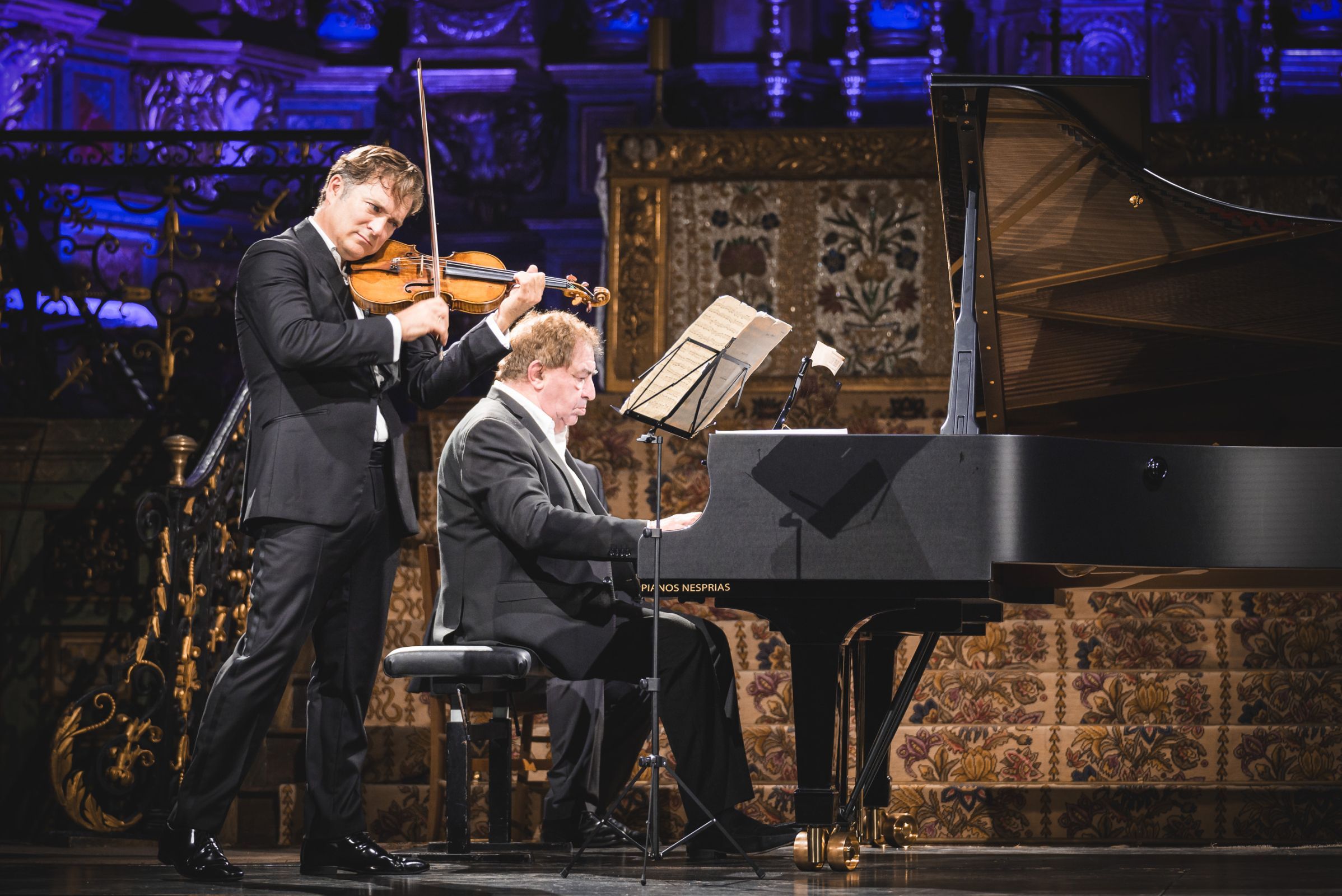 Renaud Capuçon and Jean-François Heisser &copy; Mathieu Mengaillou KOMCEBO