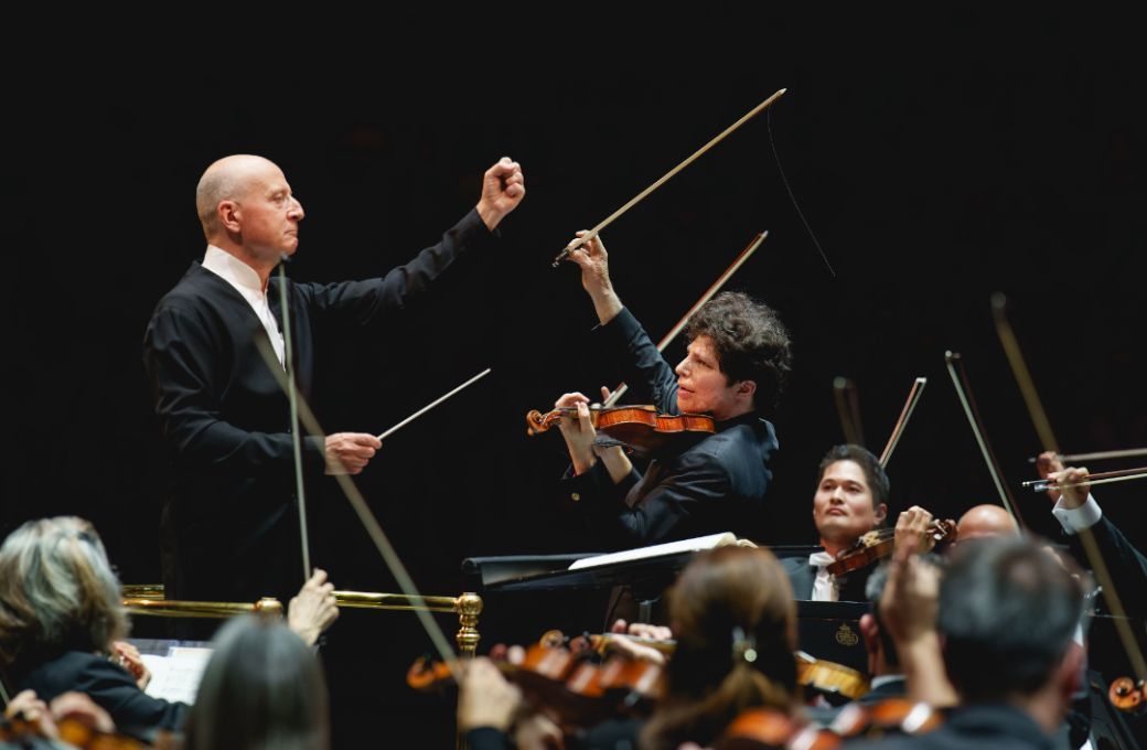 Paavo Järvi and Augustin Hadelich © BBC | Andy Paradise