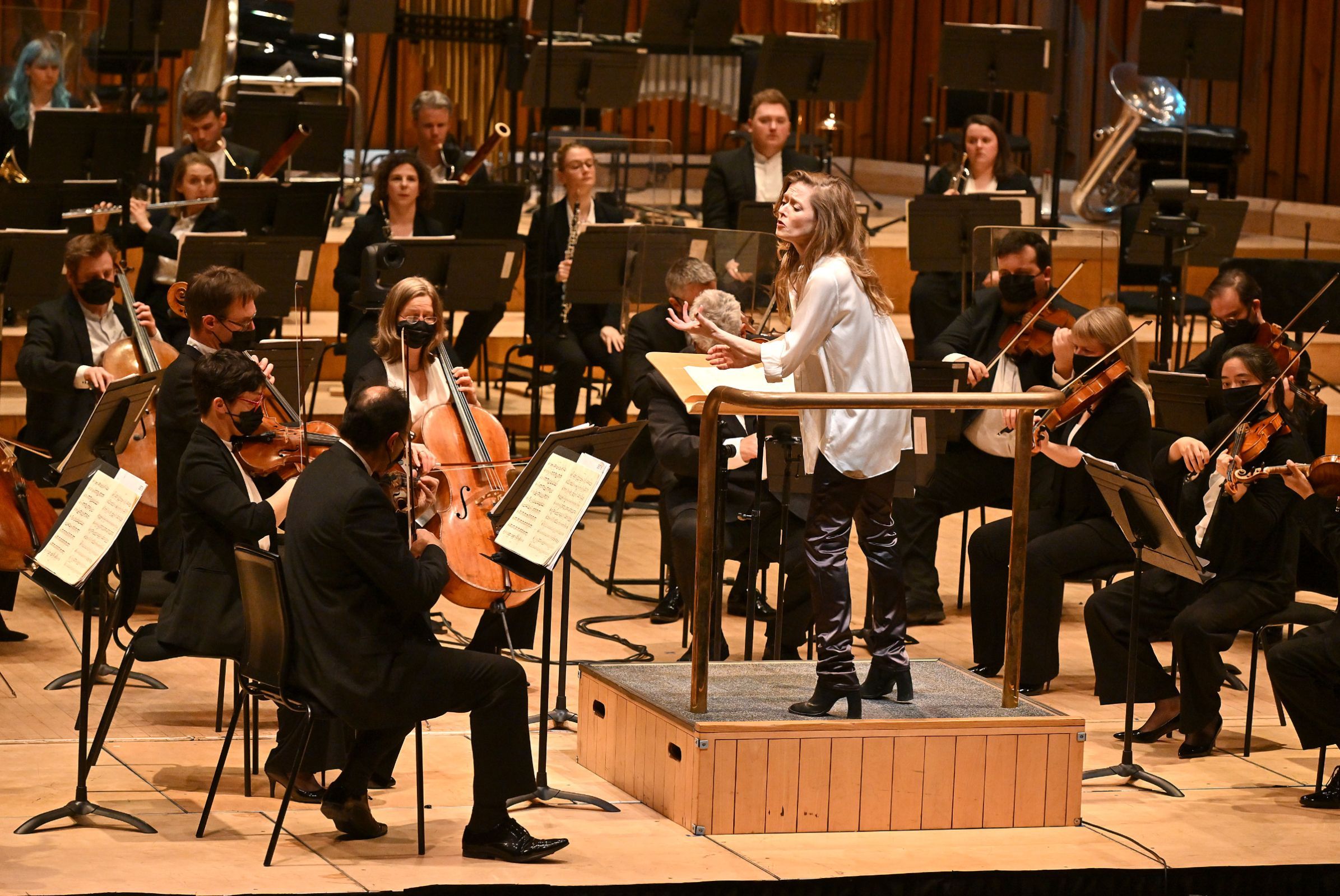 Barbara Hannigan with the LSO in 2022 &copy; Mark Allen | LSO