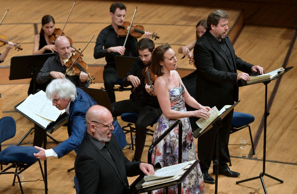 Giovanni Antonini, Florian Boesch, Anett Fritsch et Maximilian Schmitt &copy; Peter Fischli / Lucerne Festival