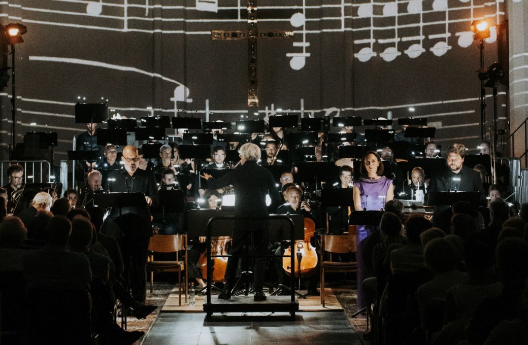 Florian Boesch, Giovanni Antonini, Anett Fritsch und Maximilian Schmitt mit Il Giardino Armonico © Lennart Ole Wirfs | Beethovenfest Bonn
