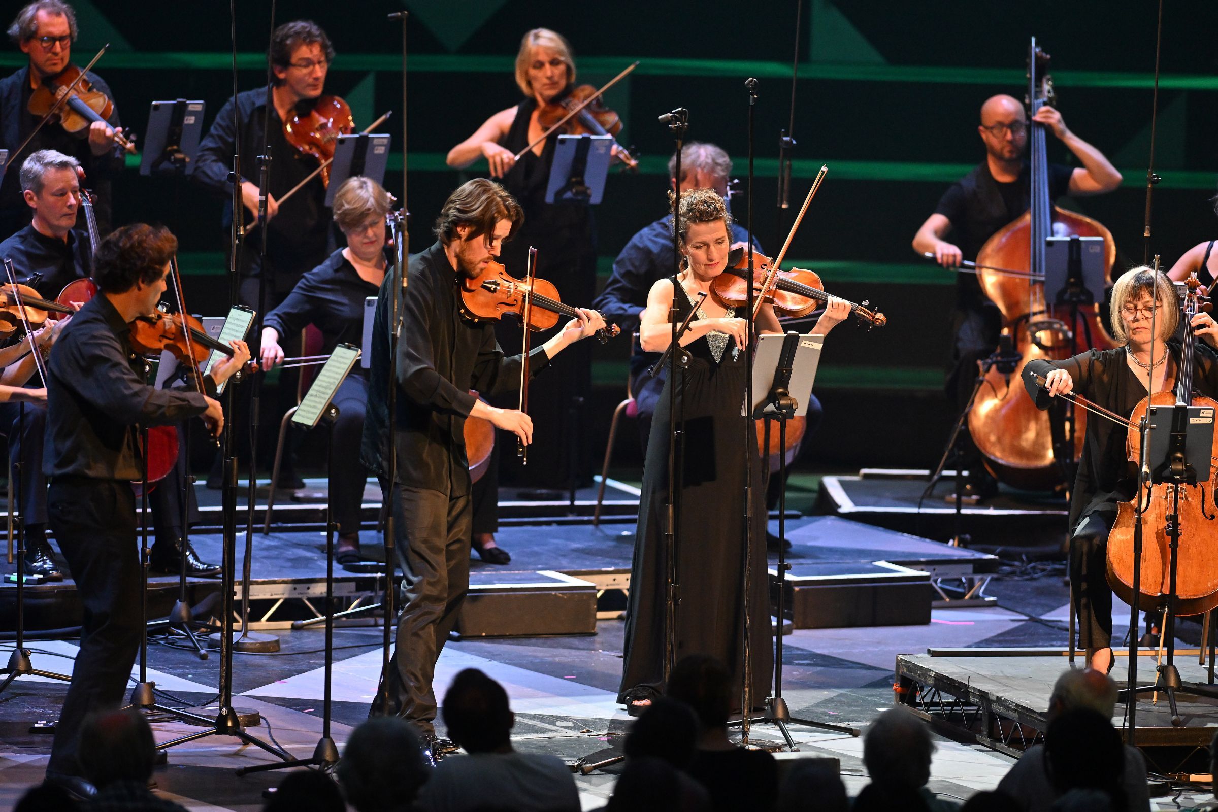 Thomas Gould, Miranda Dale and the Britten Sinfonia &copy; BBC | Mark Allan