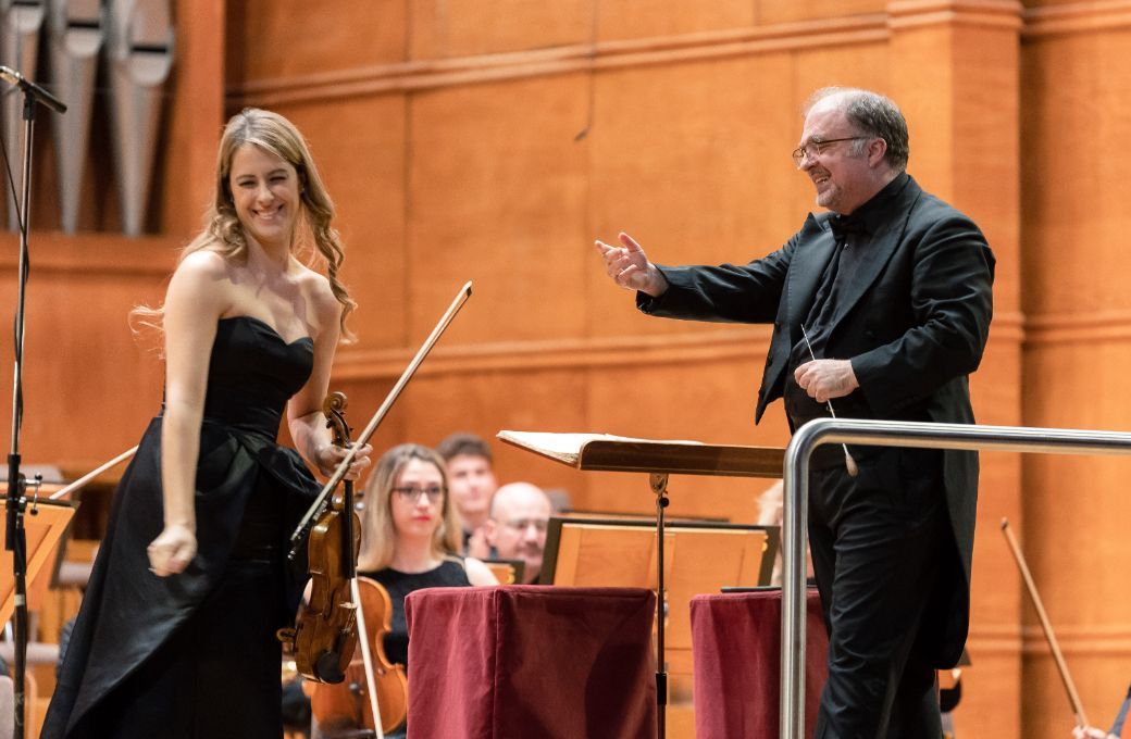 Nayden Todorov and soloist Francesca Dego &copy; Viktoria Vucheva