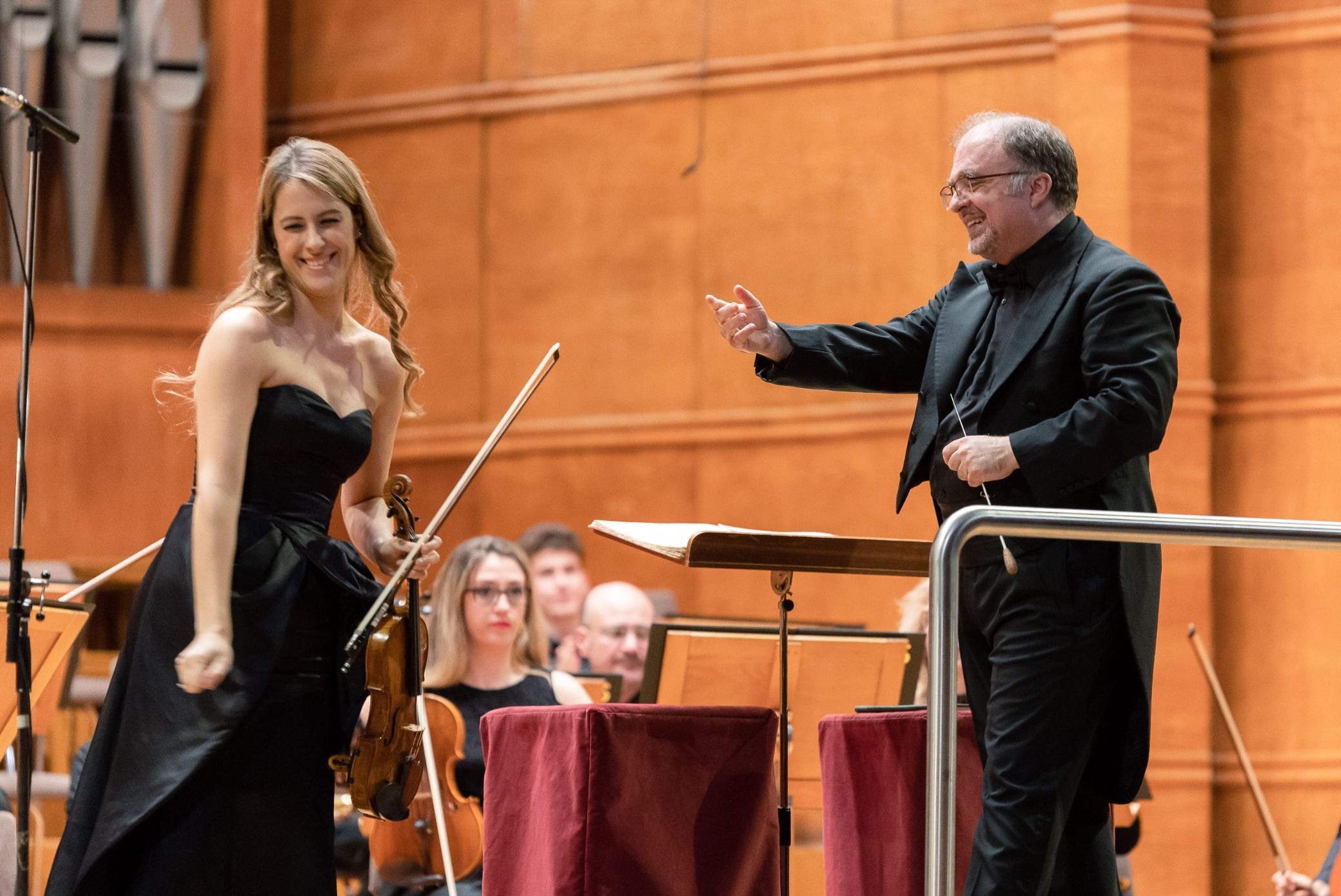 Nayden Todorov and soloist Francesca Dego &copy; Viktoria Vucheva