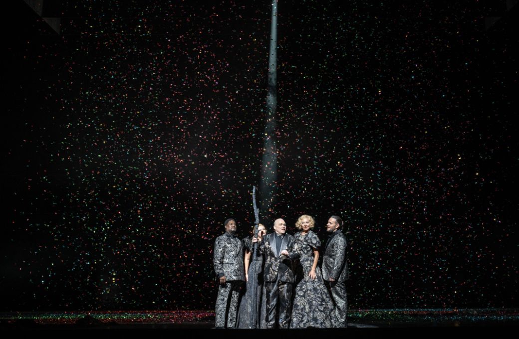 Rodrick Dixon, Kiandra Howarth, Christopher Maltman, Marina Prudenskaya and Kostas Smoriginas (Gods) © ROH | Monika Rittershaus