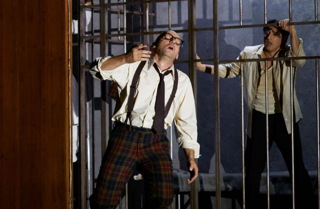 St&eacute;phane Degout (Rodrigue) and Charles Castronovo (Don Carlos) &copy; Grand Th&eacute;&acirc;tre de Gen&egrave;ve | Magali Dougados