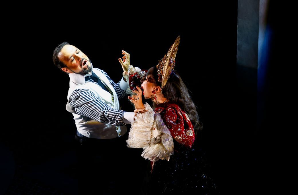 Brendan Collins (Scarpia) and Svetlana Kasyan (Tosca) &copy; Neil Harrison