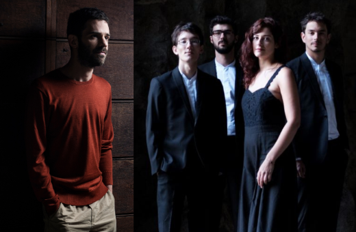 Adam Laloum / Le Quatuor Hanson &copy; Julien Benhamou / Rémi Rière