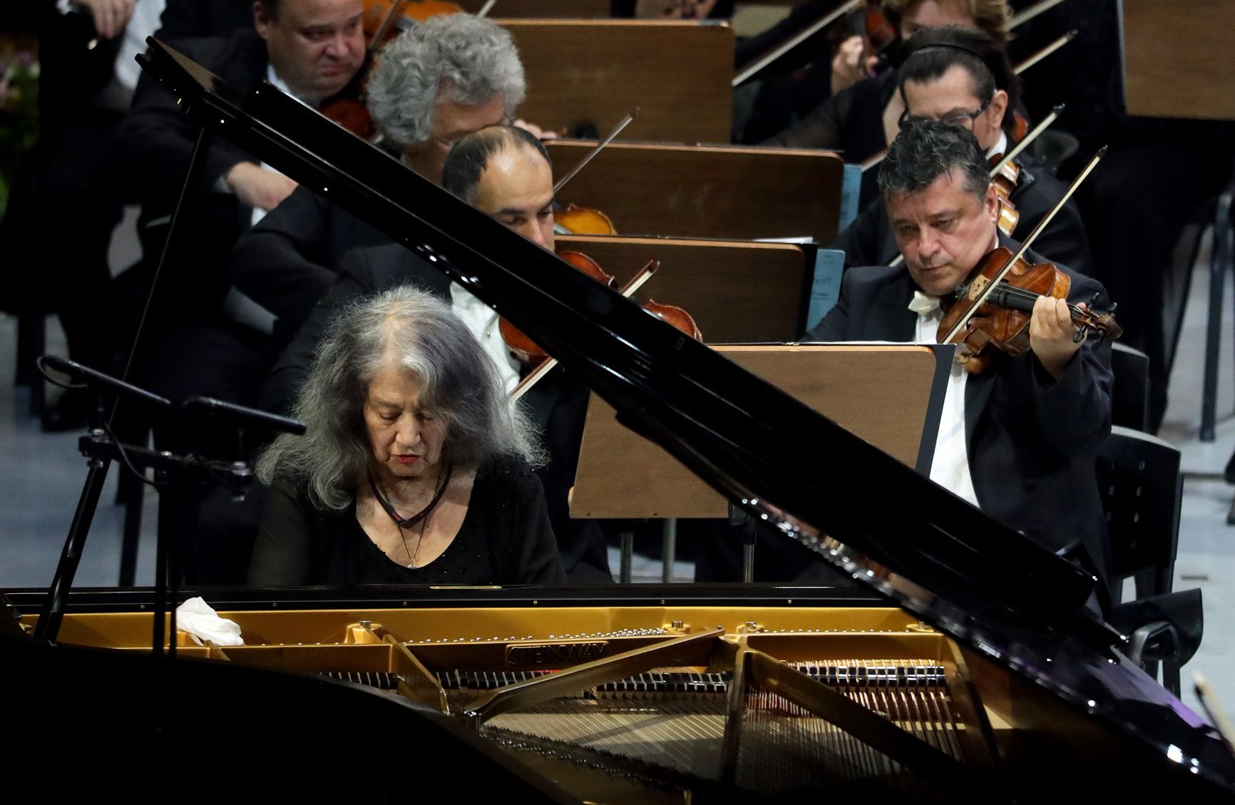 Martha Argerich and the Hungarian National Philharmonic Orchestra &copy; Cătălina Filip