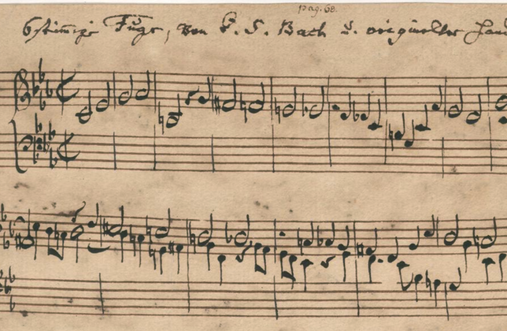 The opening of the <i>Ricercar a 6</i> from the <i>Musical Offering</i>, the &ldquo;Royal Theme&rdquo; as main subject &copy; IMSLP | Staatsbibliothek zu Berlin