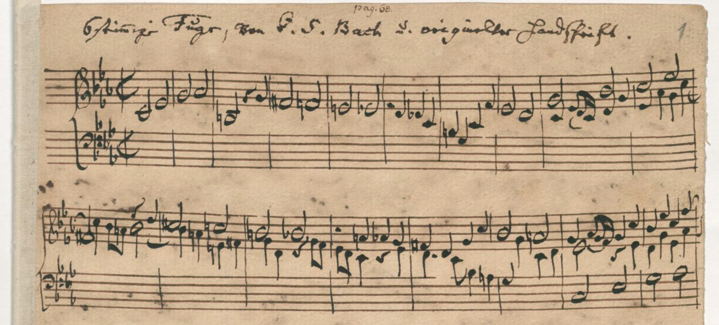The opening of the <i>Ricercar a 6</i> from the <i>Musical Offering</i>, the “Royal Theme” as main subject &copy; IMSLP | Staatsbibliothek zu Berlin