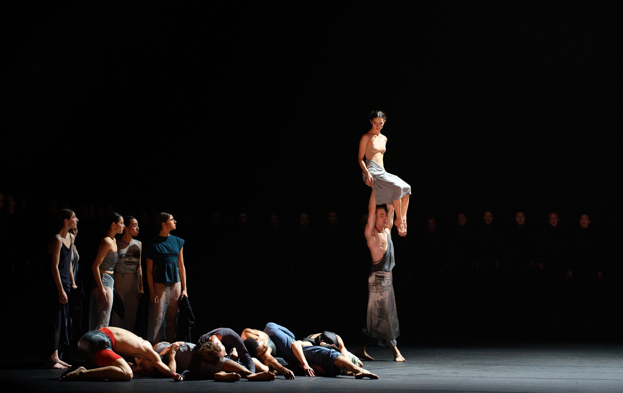 English National Ballet in Andrea Miller's <i>Les Noces, Ascent to Days</i> &copy; Laurent Liotardo