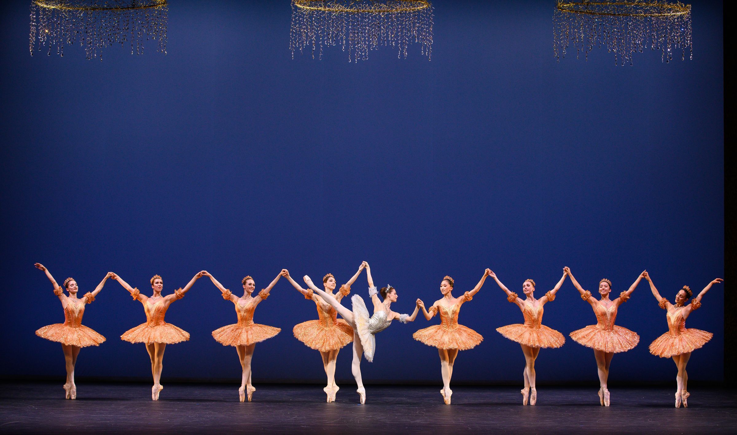 Emma Hawes and English National Ballet in George Balanchine's <i>Theme and Variations</i> &copy; Laurent Liotardo