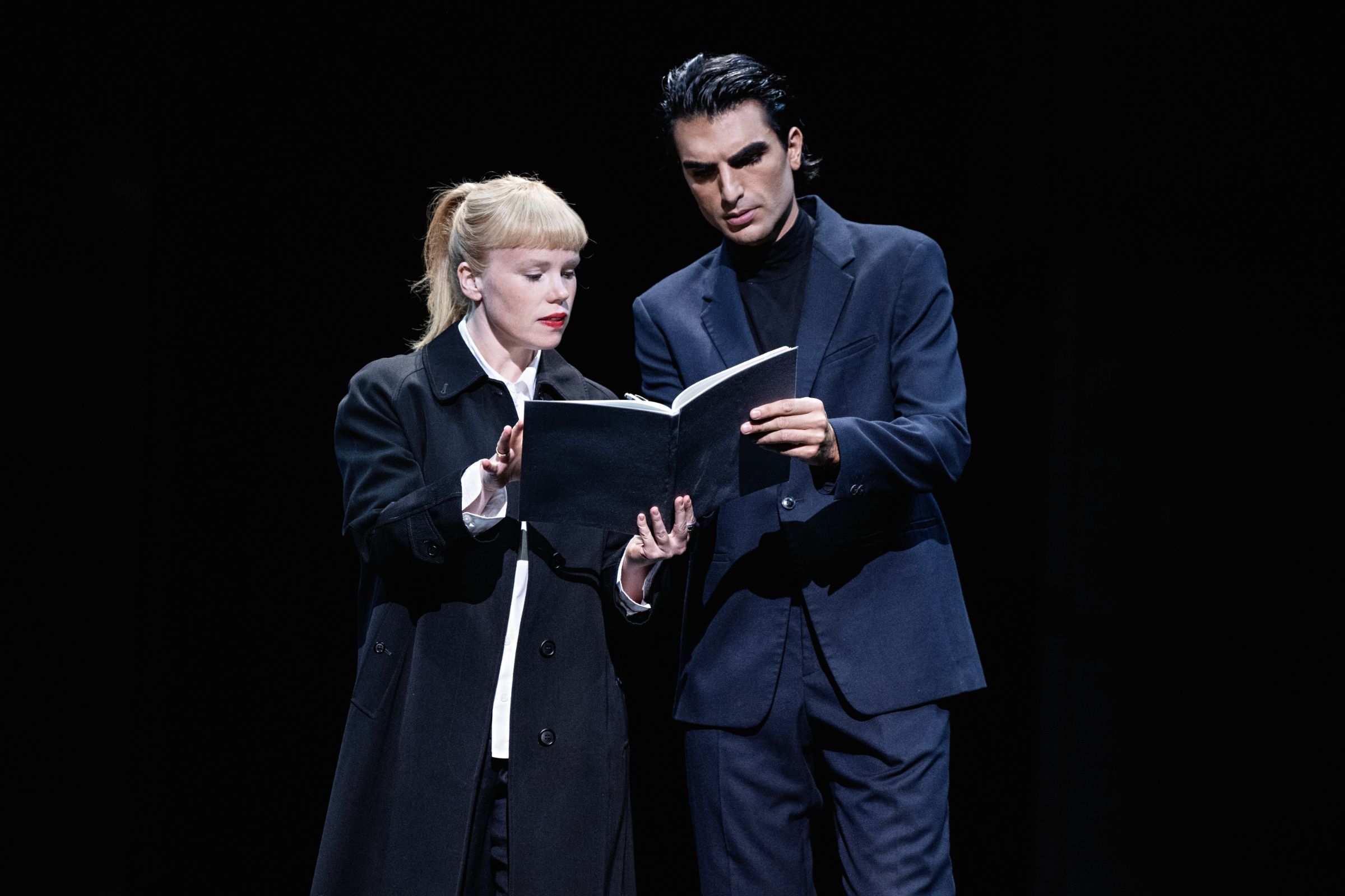 Beate Mordal (Composer) and Cameron Shahbazi (Composer's Assistant) &copy; ROH | Camilla Greenwell