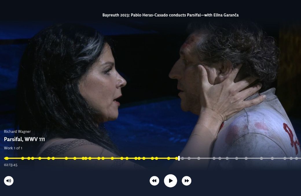 Elīna Garanča und Andreas Schager im Bayreuther <i>Parsifal</i> &copy; STAGE+ | Deutsche Grammophon