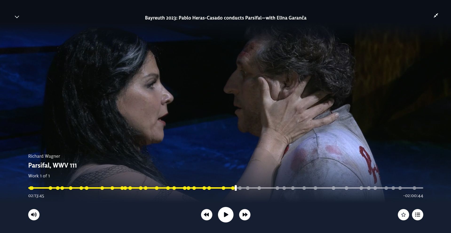Elīna Garanča und Andreas Schager im Bayreuther <i>Parsifal</i> &copy; STAGE+ | Deutsche Grammophon
