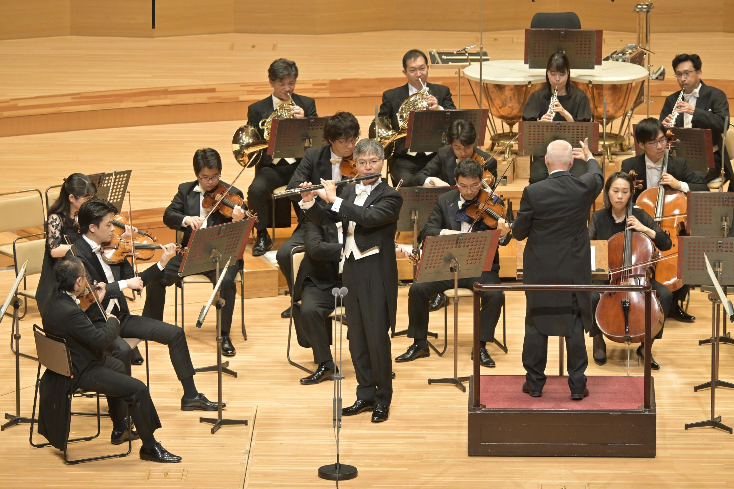 Hiroaki Kanda, Ton Koopman and the NHK Symphony Orchestra Tokyo © NHKSO