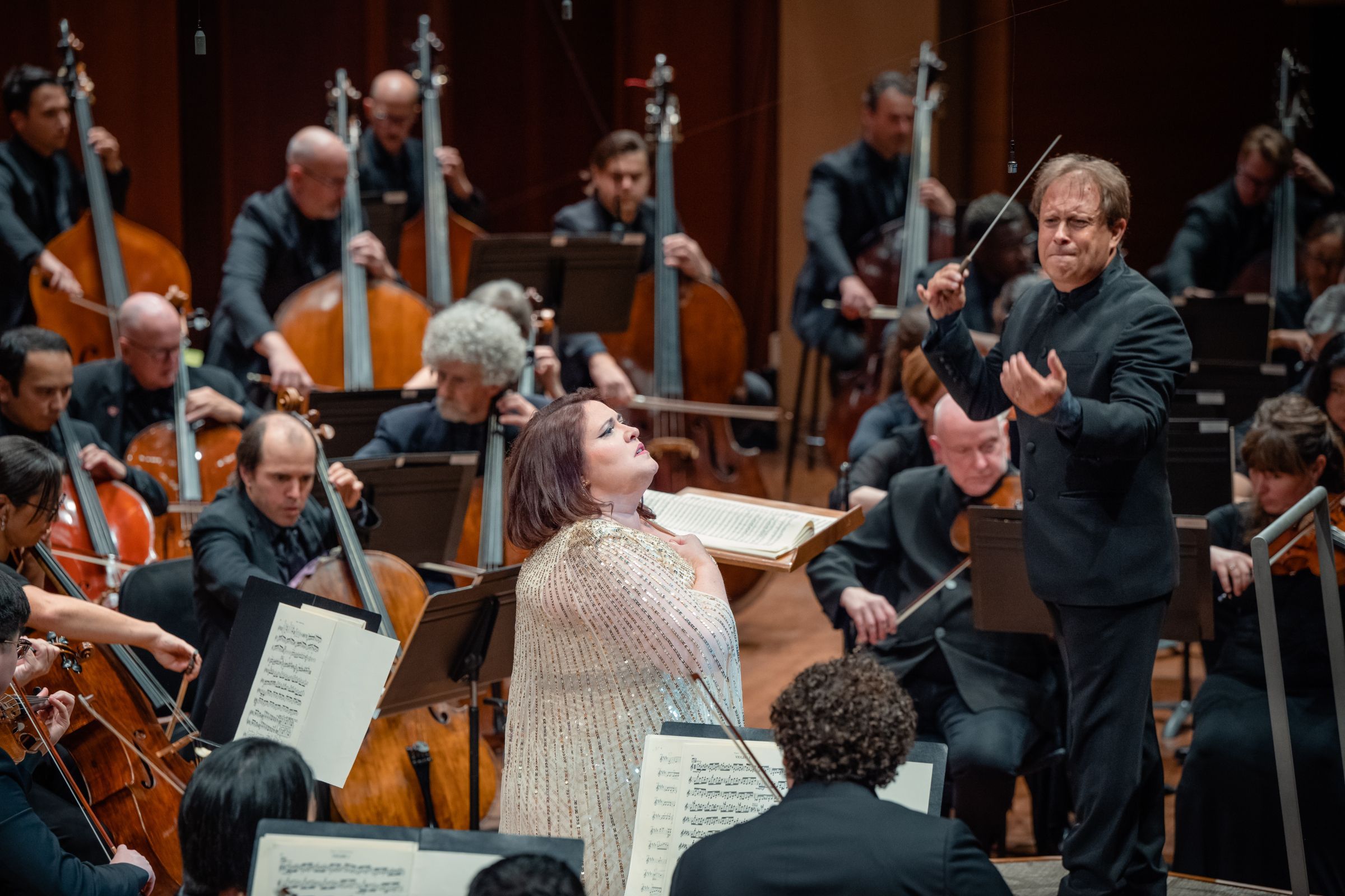 Alexandra LoBianco, Ludovic Morlot and the Seattle Symphony &copy; Brandon Patoc
