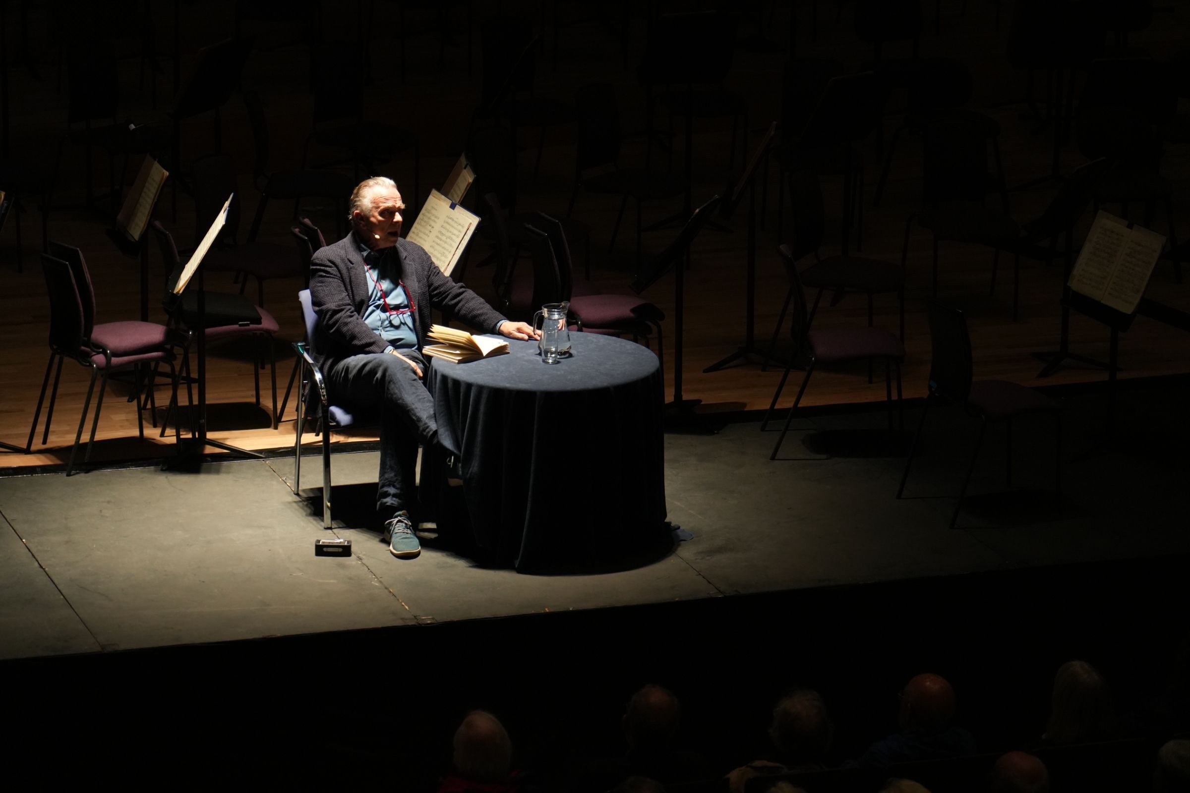 Sir Mark Elder in pre-concert mode... &copy; Alex Burns | The Hallé