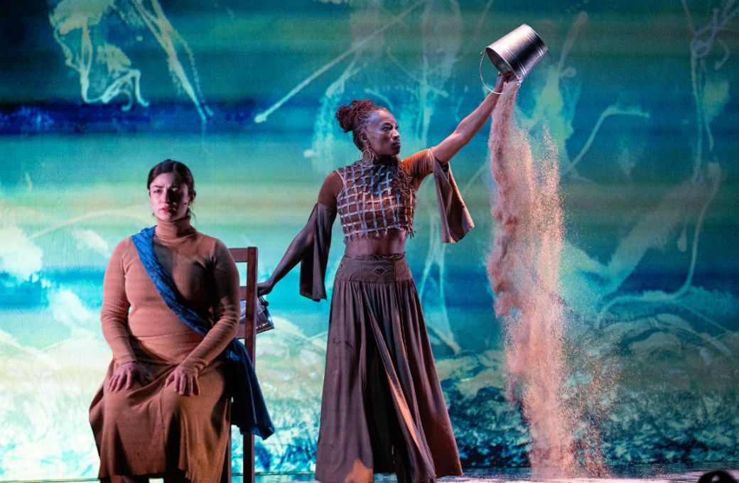 Raha Mirzadegan with dancer Coral Dolphin © Ray Bailey