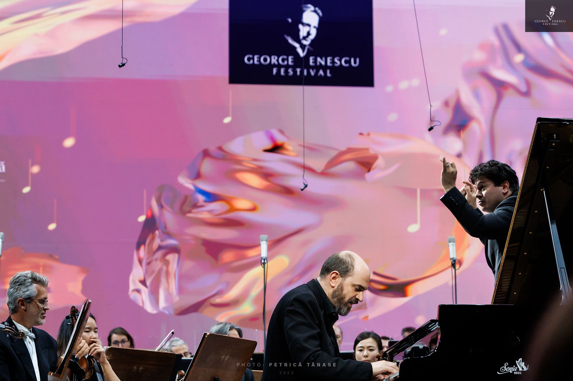 Kirill Gerstein, Cristian Măcelaru et l'Orchestre National de France à Bucarest &copy; Petrică Tănase
