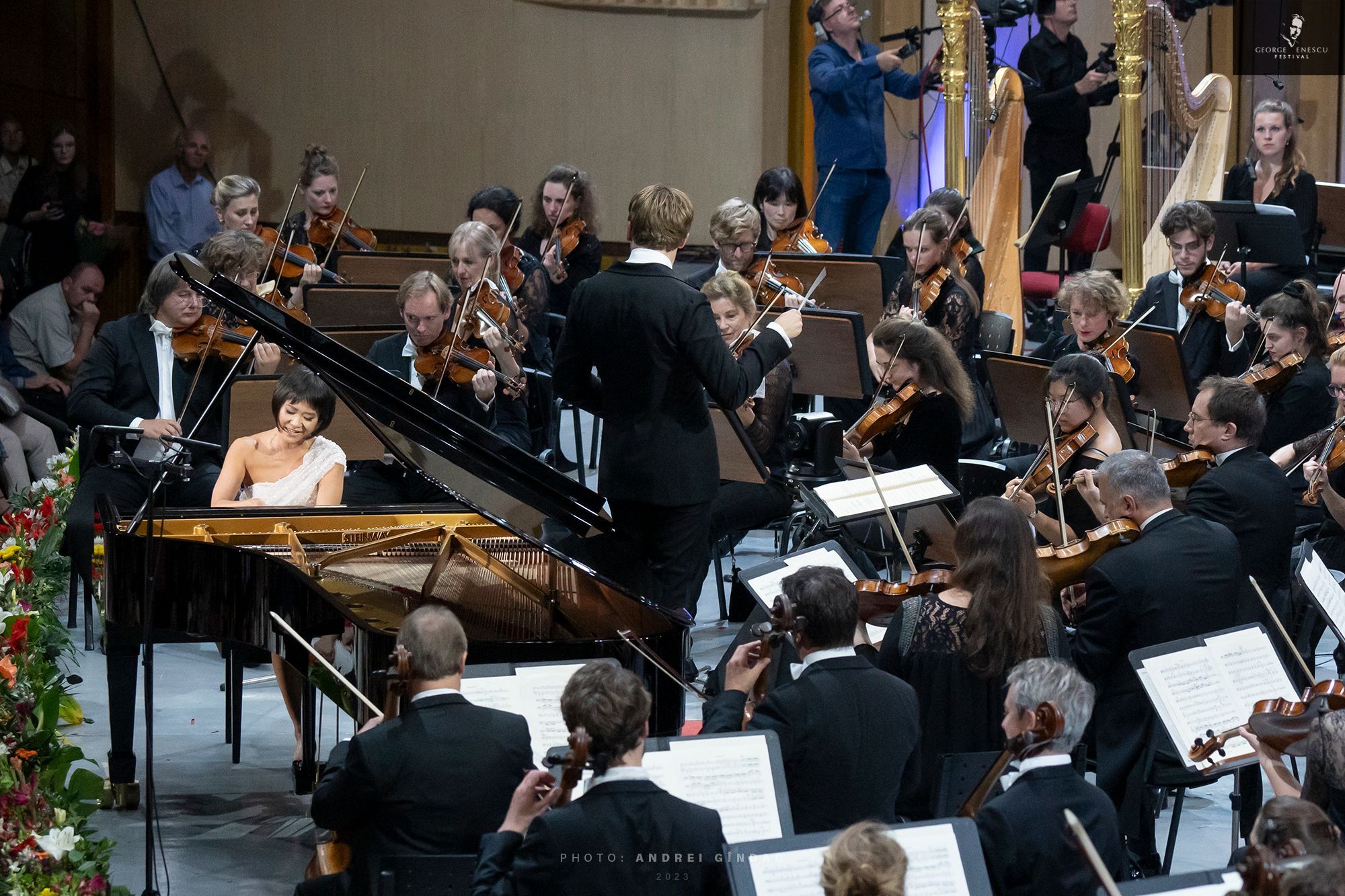Yuja Wang, Klaus Mäkelä et l'Orchestre du Concertgebouw d'Amsterdam © Andrei Gîndac