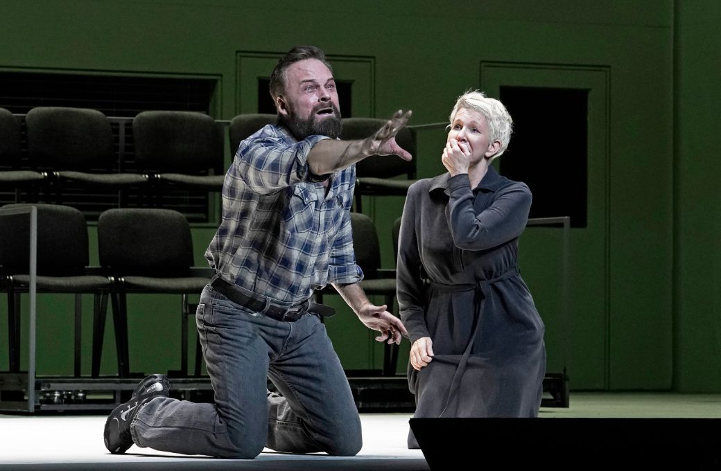 Ryan McKinny (Joseph De Rocher	) and Joyce DiDonato (Sister Helen Prejean) &copy; Karen Almond | Met Opera