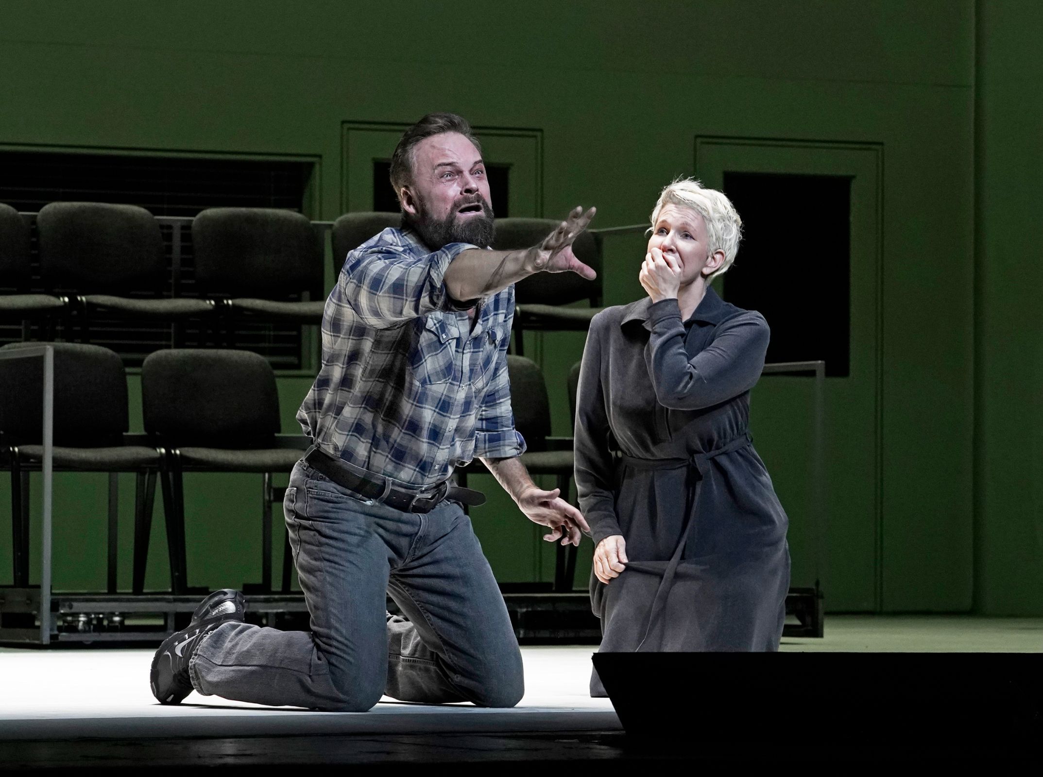 Ryan McKinny (Joseph De Rocher	) and Joyce DiDonato (Sister Helen Prejean) &copy; Karen Almond | Met Opera
