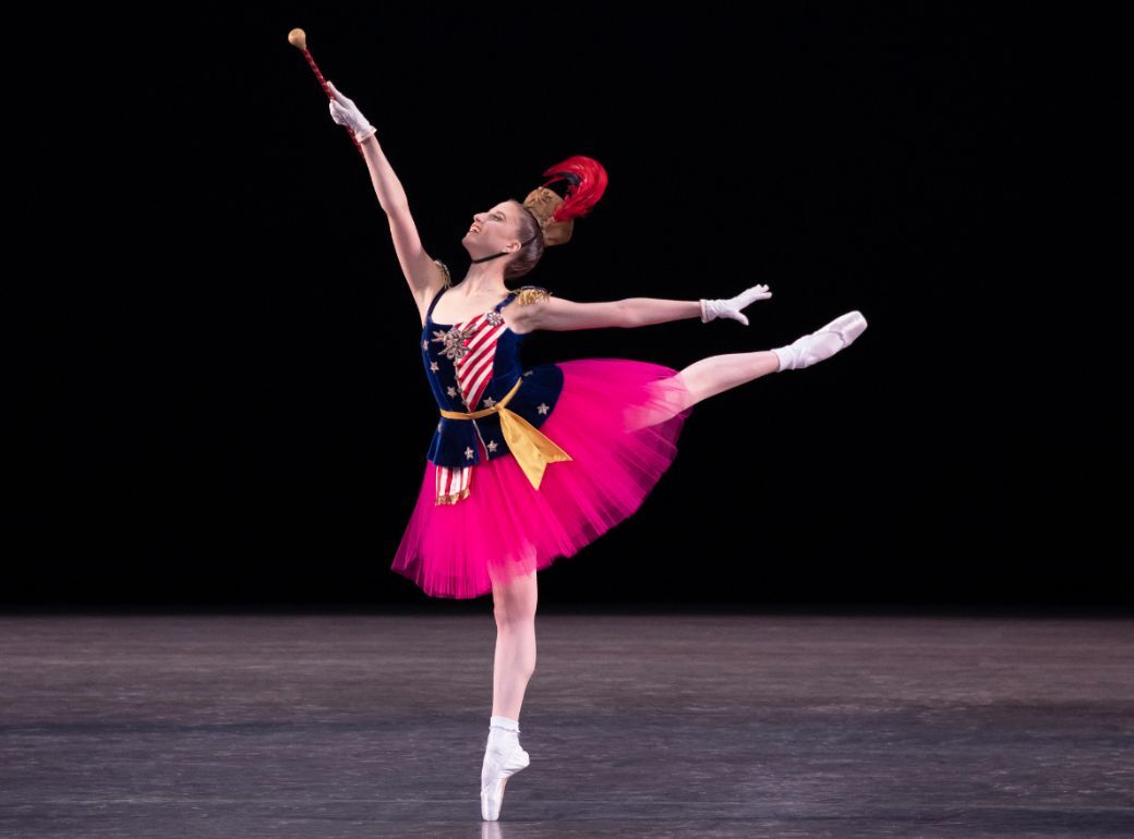 Sara Adams in George Balanchine's <i>Stars and Stripes</i> &copy; Erin Baiano