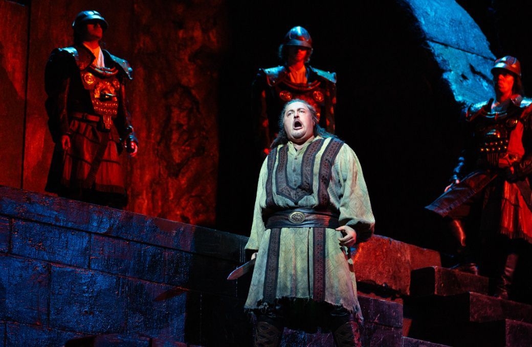 George Gagnidze (Nabucco) &copy; Marty Sohl | Met Opera