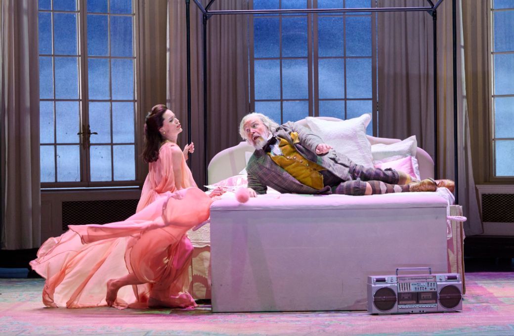 Kate Royal (Alice) and Henry Waddington (Falstaff) &copy; Richard Hubert Smith