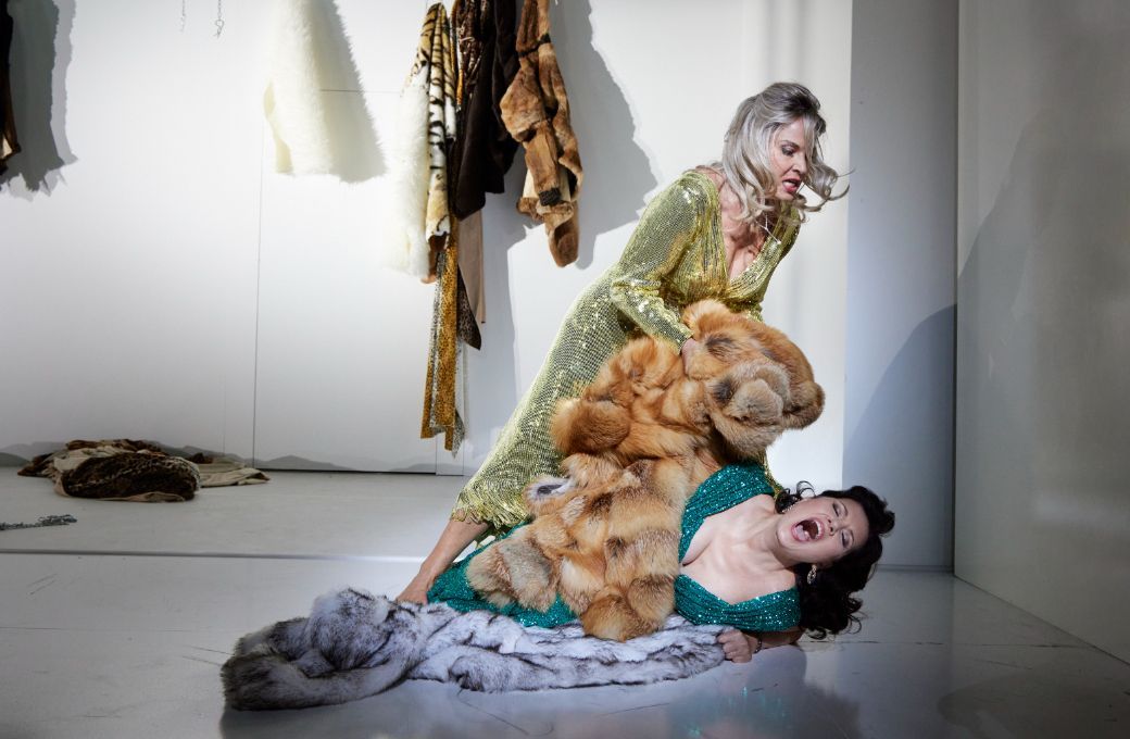 Elīna Garanča (Amneris) und Marina Rebeka (Aida) &copy; Herwig Prammer